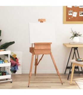 vidaXL Easel Stand 81x121x173 cm Solid Beech Wood