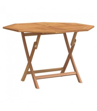vidaXL Folding Garden Table 110x110x75 cm Solid Wood Teak