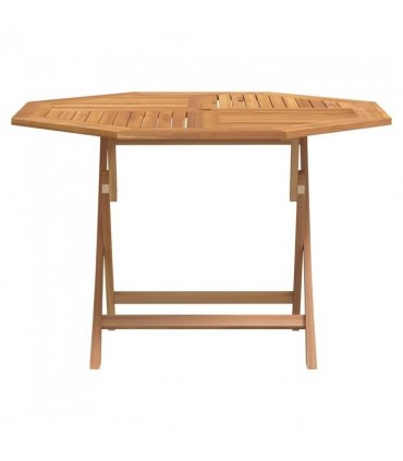 vidaXL Folding Garden Table 110x110x75 cm Solid Wood Teak