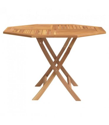 vidaXL Folding Garden Table 110x110x75 cm Solid Wood Teak