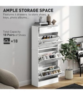 Three drawer shoe cabinet