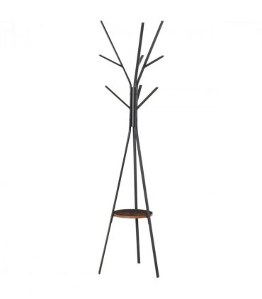 Coat Rack Metal Brown 180cm Free Standing Coat Rack Shelf Holder Hat Hanger