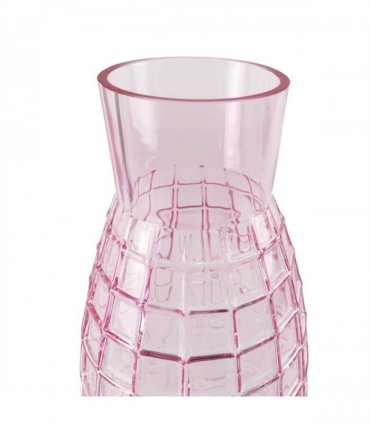 Artificial Pink Lily Flower Arrangement Glass Vase - 100cm Light Pink Silk