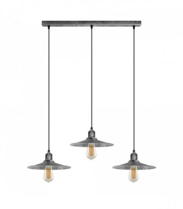 Ceiling Pendant Light Shade Vintage Metal Brushed Brass 22cm Diameter Cone Shape