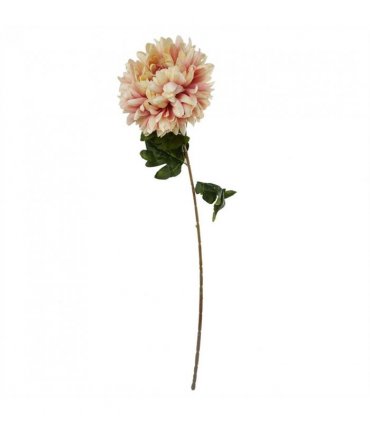 Vase Pink Glass Silk Metal Plastic 55cm Artificial Chrysanthemum Retro