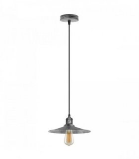 Ceiling Pendant Light Shade Metal Brushed Brass 22cm Single Head Vintage Cone
