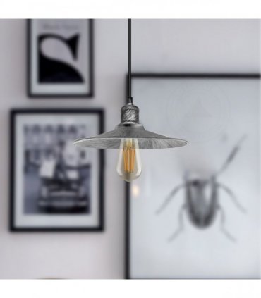 Ceiling pendant Light Metal Vintage/Retro Cone 22cm Shade Hanging Lamp