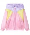 vidaXL Kids'Hooded Jacket with Zip Multicolour 128