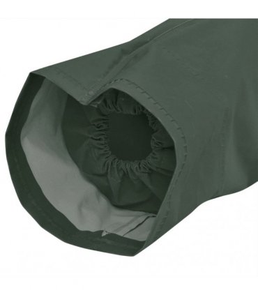 vidaXL Waterproof Heavy-duty Long Raincoat with Hood Green L