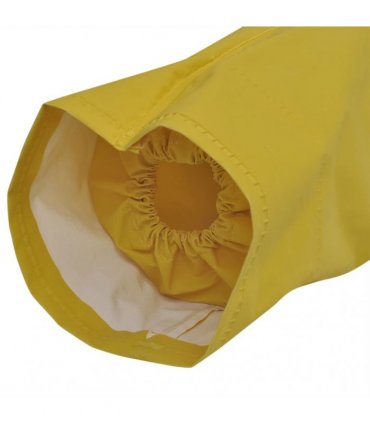 vidaXL Waterproof Heavy-duty 2-piece Rain Suit with Hood Yellow XL