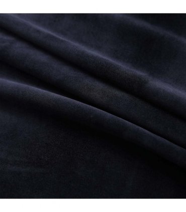 vidaXL Blackout Curtains with Rings 2 pcs Black 37"x63" Velvet