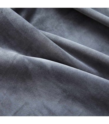 vidaXL Blackout Curtains with Rings 2 pcs Anthracite 54"x95" Velvet