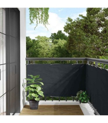 vidaXL Balcony Screen Anthracite 75x500 cm Oxford Fabric