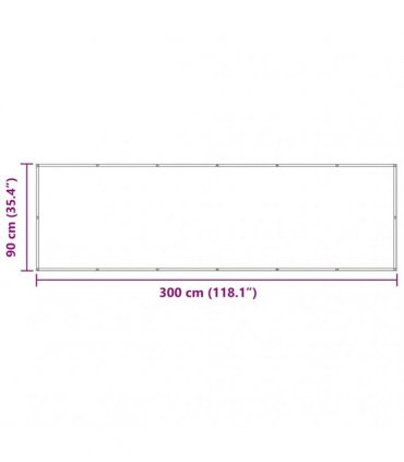vidaXL Balcony Screen Anthracite 90x300 cm Oxford Fabric