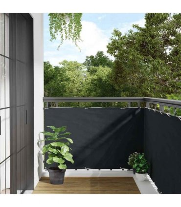 vidaXL Balcony Screen Anthracite 90x500 cm Oxford Fabric