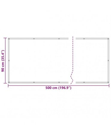 vidaXL Balcony Screen Anthracite 90x500 cm Oxford Fabric