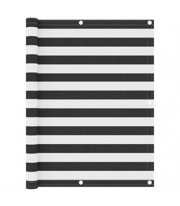 vidaXL Balcony Screen Anthracite and White 120x600 cm Oxford Fabric