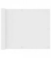 vidaXL Balcony Screen White 75x500 cm Oxford Fabric