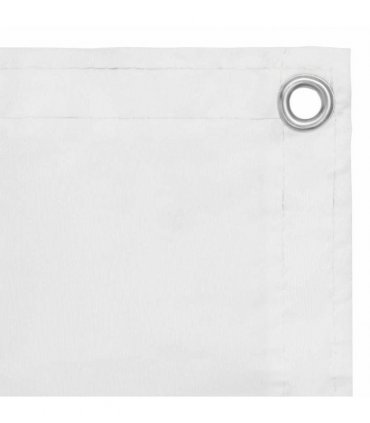 vidaXL Balcony Screen White 90x300 cm Oxford Fabric