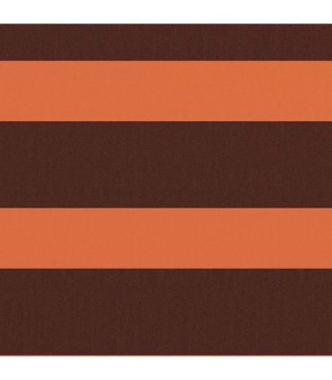 vidaXL Balcony Screen Orange and Brown 75x600 cm Oxford Fabric