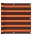 134931 vidaXL Balcony Screen Orange and Brown 90x600 cm Oxford Fabric