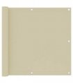 vidaXL Balcony Screen Cream 90x500 cm Oxford Fabric