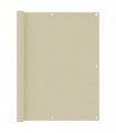 vidaXL Balcony Screen Cream 120x500 cm Oxford Fabric