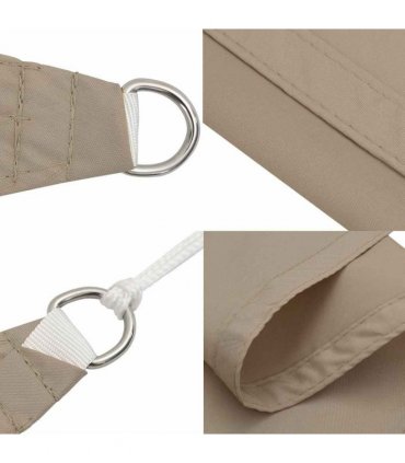 vidaXL Sunshade Sail Oxford Fabric Square 2,5x2,5 m Taupe