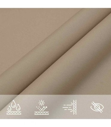 vidaXL Sunshade Sail Oxford Fabric Square 2,5x2,5 m Taupe
