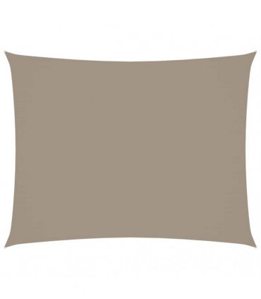 vidaXL Sunshade Sail Oxford Fabric Rectangular 3.5x4.5 m Taupe