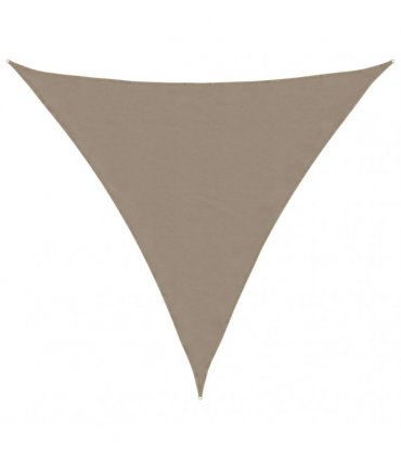 vidaXL Sunshade Sail Oxford Fabric Triangular 3x3x3 m Taupe