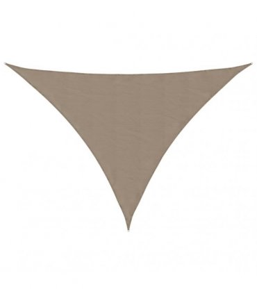 vidaXL Sunshade Sail Oxford Fabric Triangular 3x4x4 m Taupe