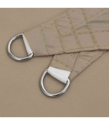 vidaXL Sunshade Sail Oxford Fabric Triangular 5x5x6 m Taupe