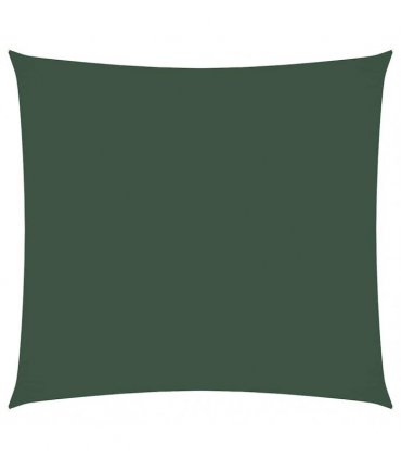 vidaXL Sunshade Sail Oxford Fabric Square 7x7 m Dark Green