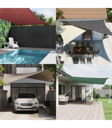 vidaXL Sunshade Sail Oxford Fabric Rectangular 2x2.5 m Dark Green