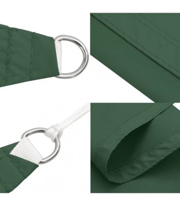 vidaXL Sunshade Sail Oxford Fabric Rectangular 2x3 m Dark Green
