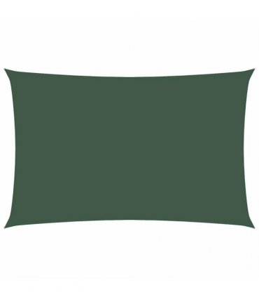 vidaXL Sunshade Sail Oxford Fabric Rectangular 2x5 m Dark Green