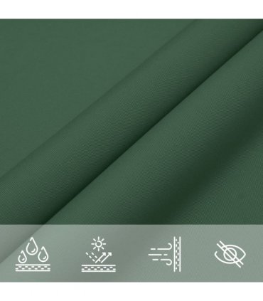 vidaXL Sunshade Sail Oxford Fabric Rectangular 5x7 m Dark Green
