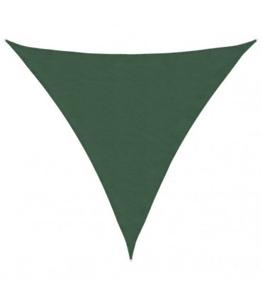vidaXL Sunshade Sail Oxford Fabric Triangular 4,5x4,5x4,5 m Dark Green