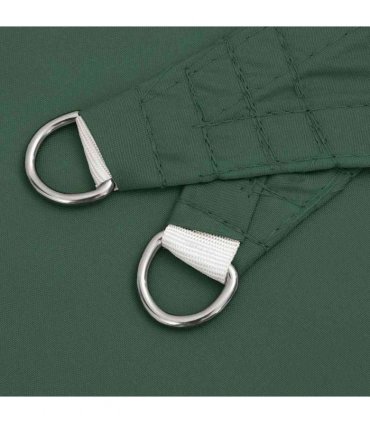vidaXL Sunshade Sail Oxford Fabric Triangular 4,5x4,5x4,5 m Dark Green