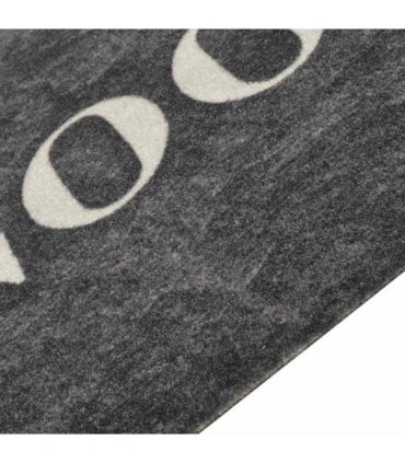 vidaXL Kitchen Rug Washable Cooking Black 60x300 cm Velvet