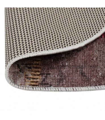 vidaXL Rug Washable Multicolour Ø 200 cm Anti Slip