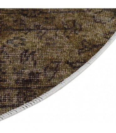 vidaXL Rug Washable Multicolour Ø 200 cm Anti Slip