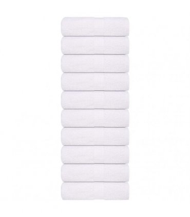 vidaXL Wash Towels FROGN 10 pcs White 30 x 30 cm 360 100% Cotton
