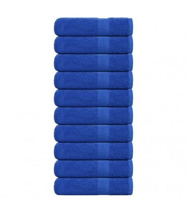 vidaXL Shower Towels FROGN 10 pcs Blue 70 x 140 cm 360 100% Cotton