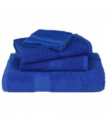vidaXL Towels FROGN 10 pcs Blue 100 x 200 cm 360 100% Cotton