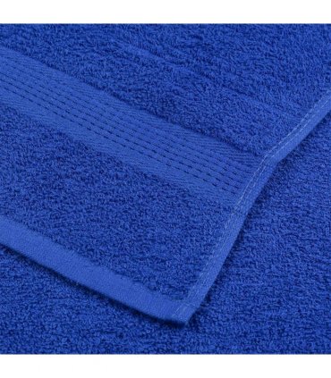 vidaXL Towels FROGN 10 pcs Blue 100 x 200 cm 360 100% Cotton