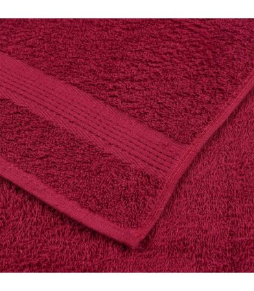 vidaXL Bath Towels FROGN 2 pcs Bordeaux 100 x 150 cm 360 100% Cotton