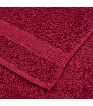 vidaXL Sauna Towels FROGN 10 pcs Bordeaux 80 x 200 cm 360 100% Cotton