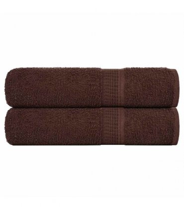 vidaXL Bath Towels FROGN 2 pcs Brown 100 x 150 cm 360 100% Cotton
